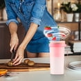 thumbnail image 3 of Mini vaso batidora portátil para exprimir frutas | Mezclador inalámbrico recargable USB | 300 ml Batidora personal ligera | Cuchillas de acero inoxidable | Fácil de limpiar | para Picnic en la, 3 of 8