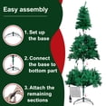 thumbnail image 5 of 7Ft Pre-lit Artificial Christmas Trees Detachable with 1000 Branch Tips Decoration and DIY 450 LED Lights 8 Lighting Modes, 5 of 12