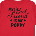 thumbnail image 4 of Inktastic My Best Friend is My Poppy with Hearts Boys or Girls Long Sleeve Toddler T-Shirt, 4 of 5