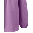 thumbnail image 4 of Frontwalk Ladies Tee Long Sleeve T Shirt Off Shoulder T-shirt Women Casual Pullover Solid Color Tunic Blouse Purple XL, 4 of 6