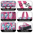 thumbnail image 3 of Teacher Tote Bag,Pioneer Flower Floral Print Pattern Teacher Utility Tote Bag,Large Work Tote Bags for Women with Multiple Pockets,Top Zipper Closure,13.8x10.6x6.7 Inch, 3 of 5