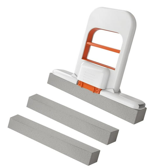 Mini Foldable Desktop Mop,2025 Self-Squeeze Sponge Cleaning Tool,Portable Mini Cleaning Sponge Mop,Wet and Dry Use Cleanings System Small Cotton Mops for Glass Car Living Room