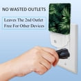 thumbnail image 3 of Tropical jungle palm fronds LED Square Night Lights - Modern and Versatile Plug-in Lighting Solution for Any Room - Energy Efficient and Stylish Illumination, 3 of 6