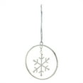 thumbnail image 3 of Melrose Jeweled Metal Hanging Snowflake Ornament Set of 12, 3 of 3