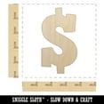 thumbnail image 2 of Dollar Sign Money Symbol Wood Shape Unfinished Piece Cutout Craft DIY Projects - 4.70 Inch Size - 1/4 Inch Thick, 2 of 7