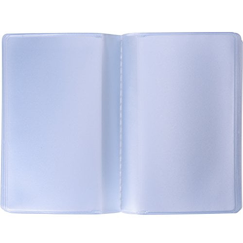 2 Pieces Plastic Wallet Insert Credit Card Holder with 10 Page 20 Slots and 10 Page 10 Slots Transparent Walmart