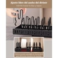 thumbnail image 3 of Organizador de Ollas y Sartenes, Extensible Organizador Tapas Ollas con 10 Compartimentos Ajustable, Soporte Tapas Ollas y Sartenes para Cocina, Almacenar Tapas de Ollas, Platos, Negro, 3 of 4