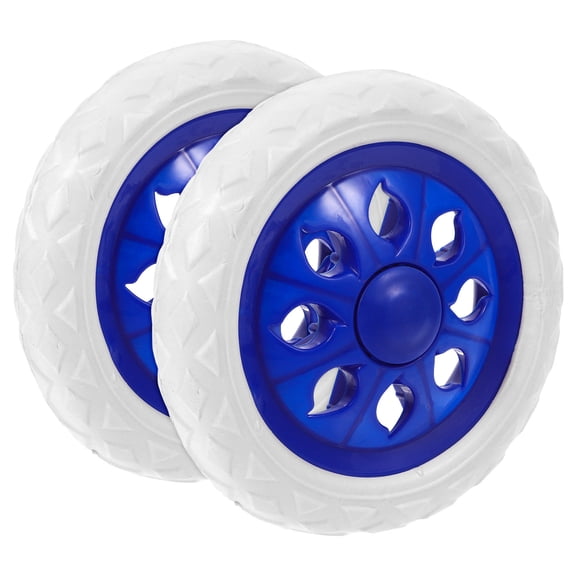 HOOWIFFY 2-Pack Utility PU Resistant Replacement Wheels for Hand Trucks and Shopping Carts