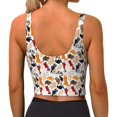 thumbnail image 3 of Lsque Cute Cats Printed Women'S Sports Bra, Compression, Moisture Wicking, High-Impact Sports Bra For Women,Supportive sports bra-Medium, 3 of 9
