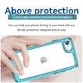 thumbnail image 2 of Feishell Clear Case for iPhone 7/8/SE 2020/SE 2022 4.7 inch,Shockproof Hybrid Soft TPU Bumper Anti-Scratch Hard Acrylic Back Transparent Slim Phone Case Cover for iPhone 7/8/SE 2020/SE 2022,Skyblue, 2 of 7