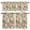 Brown, variant on 3 Piece Kitchen Curtains and Valances Set White Pink Beige Peony Cafe Curtains 24 Inch Length Farmhouse Vintage Floral Botanical Valance & Tier Curtain for Living Room Bedroom 54"x18"+27"x24"*2