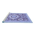 thumbnail image 2 of Ahgly Company Machine Washable Indoor Rectangle Abstract Blue Modern Area Rugs, 7' x 10', 2 of 4