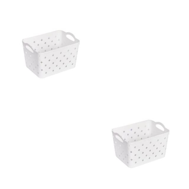Moyic Cesta de almacenamiento de plástico resistente - Para organizar bocadillos Cocina ABS Cestas de almacenamiento debajo del estante Type3 NO3