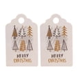 thumbnail image 2 of 100 Uds. Tarjetas de papel de Papá Noel, suministros para fiestas de Navidad, etiquetas Kraft DIY, etiquetas colgantes de papel para envolver Kits de decoración para fiestas 3 árboles blancos Yuarrent HA001764-02, 2 of 6