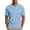 Sky Blue-A#7063BB, variant on Hearthz Henley Shirts for Men 3 Button Short Sleeve Shirt Men Basic Breathable Moisture Wicking Athletic Fit T-Shirt Men Sky Blue XL