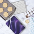 thumbnail image 5 of Two Pieces Of Square Heat Insulation Pad Oven Mitts 7x9.8 Inch Oven Microwave Kitchen Cooking Baking Pretty Purple Curve, 5 of 7