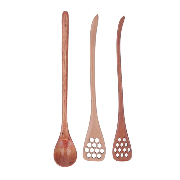 Cuchara De Madera Para Cazo De Miel, 3 Piezas, Palo De Madera Para Cazo De Miel, Sanitario, Fácil Mantenimiento, Largo Para Oficina, Té, Hogar, Café