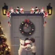 thumbnail image 4 of Adorno colgante para marco de puerta de Navidad, Papá Noel de madera, alce, gnomo de Navidad, adorno de esquina para puerta, accesorios decorativos para Año Nuevo, 4 of 5