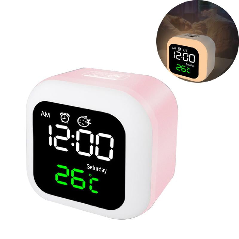 Digital Alarm Clocks Compact Digital Alarm Clock Adjustable Brightness