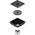 thumbnail image 5 of Kingston Brass BSF9771PN 4 in. Watercourse Scroll Square Grid Shower Drain, Polished Nickel, 5 of 7