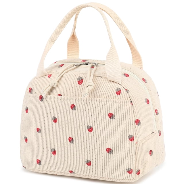 Bolsa de almuerzo Bluboon, aislante de pana, reutilizable, de gran capacidad