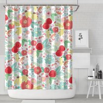 Pioneer Flower Floral Print Pattern Shower Curtain 84"x72" ,Bathroom Decorative Shower Curtains Set with 12 Hooks,Modern Waterproof Washable Shower Curtain