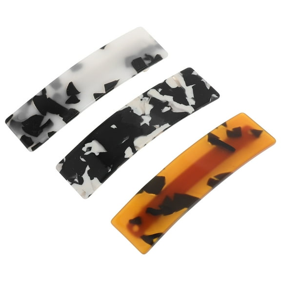 WRITWAA 3pcs Hair Barrettes for Women Hair Styling Acetate Plastic Assorted Color Accessories