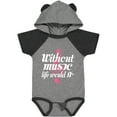 thumbnail image 3 of Inktastic Without Music Life Would Be Flat Girls Baby Bodysuit, 3 of 5