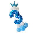 thumbnail image 1 of 1 juego de globos de látex con números grandes del 0 al 9, ideales para fiestas. Numero 3, 1 of 4