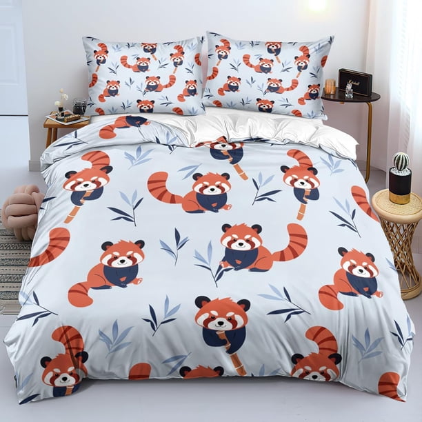 Funda Nórdica Hojas Funda Nórdica Rey Hoja Osos Marrones Juegos de Cama de Dibujos Animados