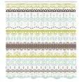 thumbnail image 3 of Ambesonne Green and Brown Shower Curtain, Lace Pattern, 69"Wx70"L, Yellow Green Mint Green, 3 of 3