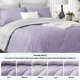 thumbnail image 7 of U by Bedsure Full Comforter Set,7 Pieces Bed in a Bag, Reversible Lightweight Bedding Set, Light Purple, 7 of 7