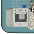 thumbnail image 4 of White Mastiff Brindle Kitchen Scene Dish Drying Mat, 4 of 7