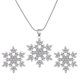 thumbnail image 2 of Nuevo conjunto de joyería de pendientes de collar de copo de nieve de cristal de fiesta nupcial de boda de lujo Wmkox8yi sjalhkljlk4742, 2 of 2