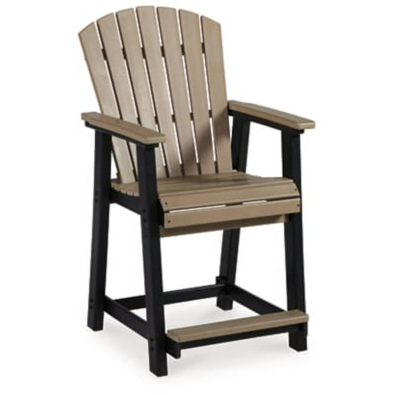 Fairen Trail Outdoor Counter Height Stool (set of 2) - Black/Driftwood Fairen Trail Outdoor Counter Height Stool (set of 2) - Black/Driftwood