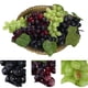 thumbnail image 3 of Racimos de uvas artificiales esmerilados, racimos de uvas decorativos, paquetes de uvas de goma en negro, morado y verde, 6 uds., 3 of 8