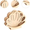 thumbnail image 2 of Shell Display Case Stones Storage Holder Creative Clear Decoration Desktop Wooden Money Box Keepsake Wooden Shell Display Box, 2 of 7
