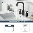thumbnail image 5 of Wowow 8 in. Widespread Double Handle Bathroom Faucet in Oil Rubbed Bronze Included Pop-Up Drain and Aerator, 5 of 8