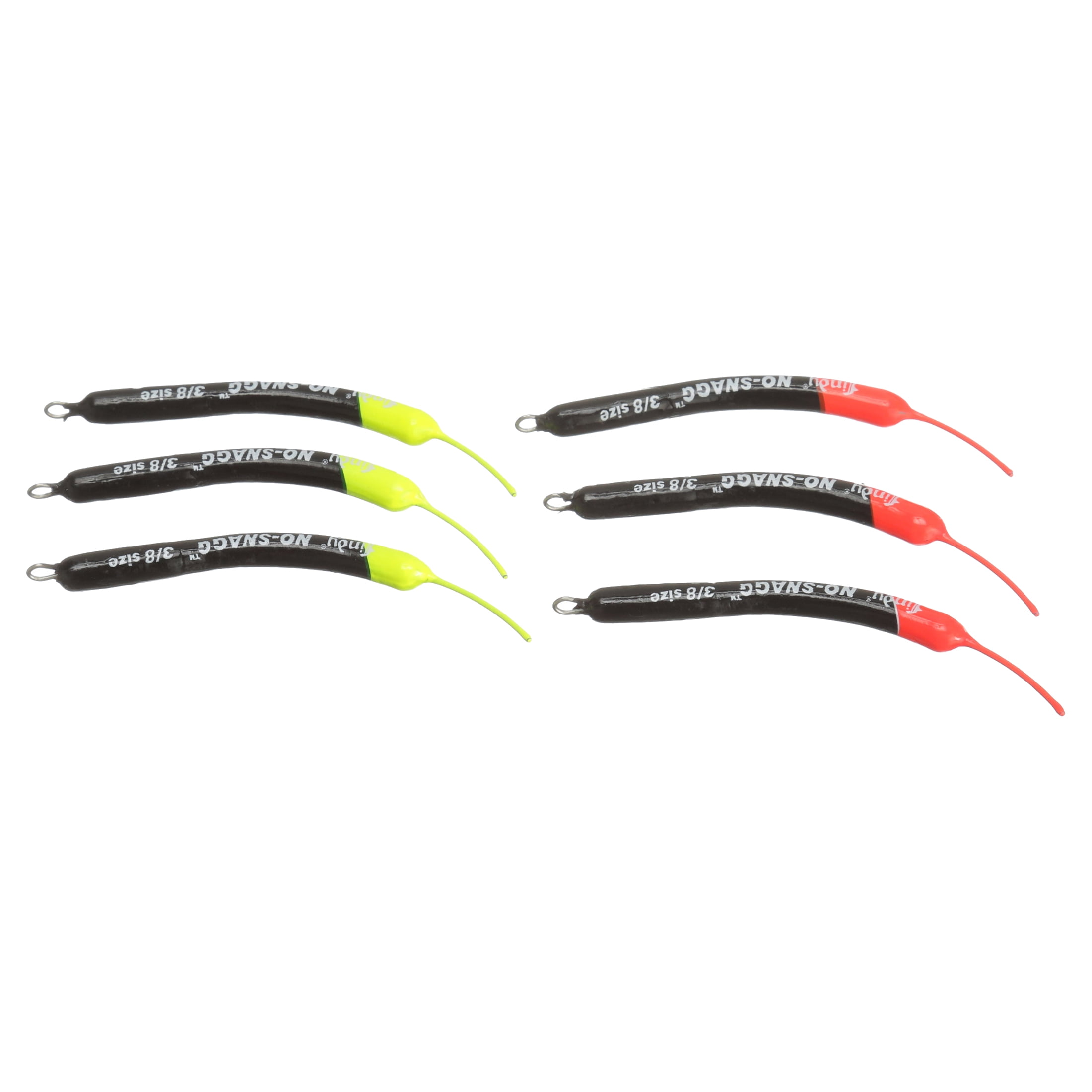 LINDY No-Snagg Slip Sinker 6 Pack, Banana-Shaped Design Fishing Terminal Tackle