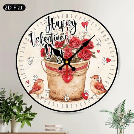 Steampunk Butterfly Gears Round Wall Clock Silent Non-Ticking Industrial Decor