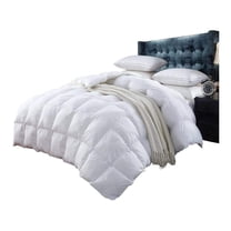 Gexandy 300 Thread Count California King Goose Down Comforter, White