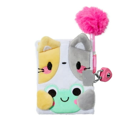 Claire's Children's Kitten and Frog Mini Diary with Pen - Lock and Key, 25 Pages