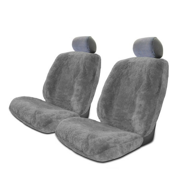 Set of 2 Genuine Sheepskin Stretchback Auto Seat Covers - Walmart.com