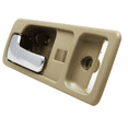 thumbnail image 2 of ACCORD 90-93 FRONT INTERIOR DOOR HANDLE LH, Chrome + Beige, w/ Power Lock, USA Built, Coupe, 2 of 5