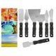 thumbnail image 4 of Juego de Cuchillos de Pintura, Versátil Acero Inoxidable Espátula Cuchillo Pintura de para EL PETRÓLO ACRÍLICO Y MÁS DIBUJO COLOR 7 piezas Baoblaze Paleta de pintura al óleo, 4 of 8