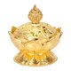 thumbnail image 1 of Quemador de Incienso con Forma de Loto, Metal y aleación de Zinc, Bronce, 2, Flor de Loto Incensario-Dorado XianweiShao 8390605953965, 1 of 5