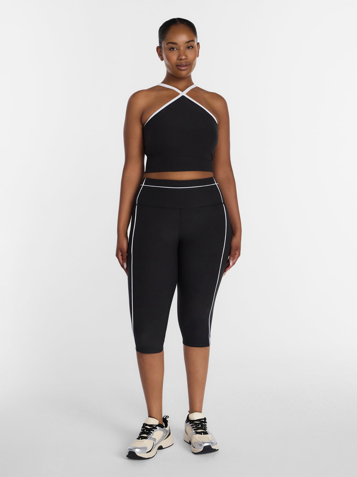 Athletic Works Women's and Women's Plus ButterCore Capris, Sizes XS-4X
