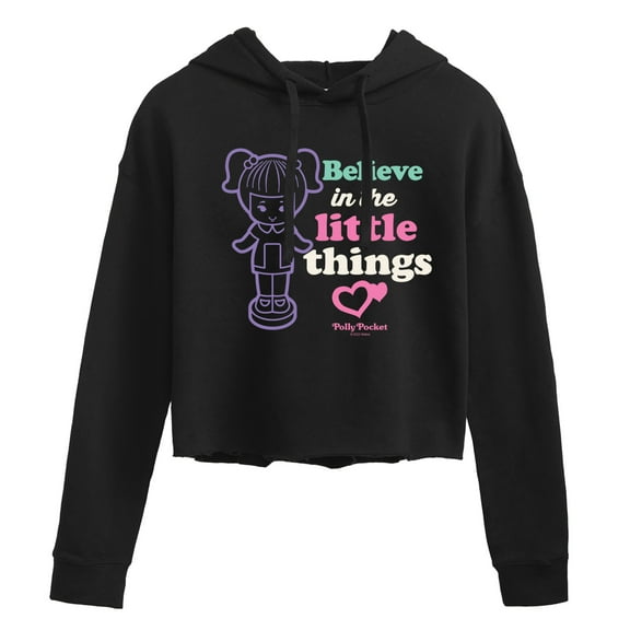 Polly Pocket - Believe In The Little Things - Junior's Cropped Hoodie