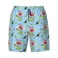 thumbnail image 4 of Lsque Mens Swim Trunks Flamingos And Tropical Plants Pattern - Bathing Suit Compression Liner - Beach Swim Shorts Swimwear - (S-3XL) - Stretch Quick Dry -Medium, 4 of 9
