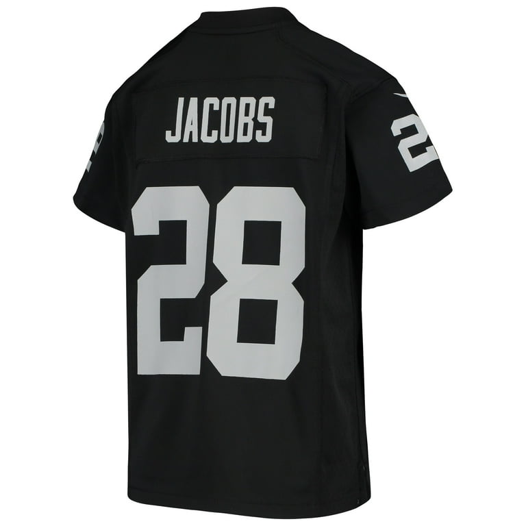 Nike Josh Jacobs Las Vegas Raiders Men's Game Black Team Color Jersey